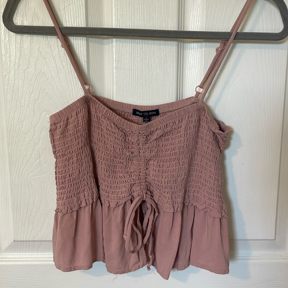 Brand is Heart & Hips. Size Large. Rose color.